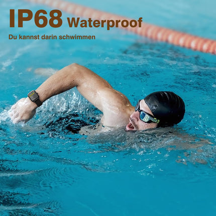 Fitpolo nutikell meestele ja naistele, 1,8-tolline HD-kell meestele telefonifunktsiooniga, IP68 veekindel nutikell 110+ spordirežiimi, fitness-kell/pulsisageduse/unemonitori sammulugeja, spordikell iOS-ile ja Androidile
