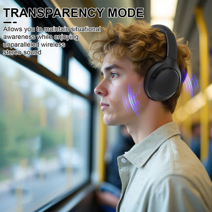 T-fun NC50 juhtmevabad kõrvaklapid hübriidse mürasummutusega, Bluetooth 5.3, mängu-/läbipaistvusrežiim, rakenduse kaudu kohandatav ekvalaiser, 65 tundi aku tööiga, kahe seadme ühendus