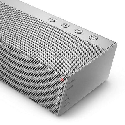 Philipsi juhtmevaba heliriba subwooferi/Bluetoothiga, 2.1 kanalit, 140 W, Dolby Audio, HDMI ARC, õhuke disain, seinakinnitusega - Bluetooth-kõlar Philips TAB6405/10, hõbedane