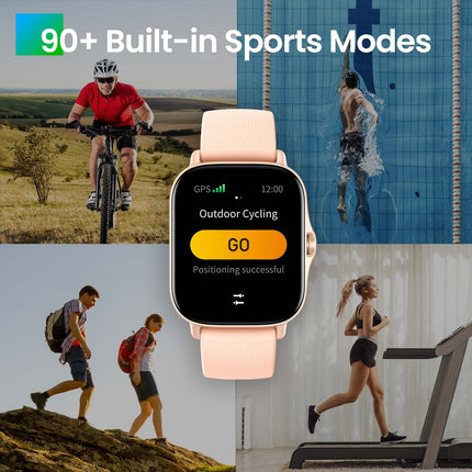 [2022. aasta versioon] Amazfit GTS 2 43 mm nutikell AMOLED alati sisse lülitatud ekraaniga, Bluetooth-kõnede, 3 GB muusikasalvestusruumiga, spordikell 90 spordirežiimiga, pulsi ja SpO2 jälgimine, töötab Alexa ja GPS-iga