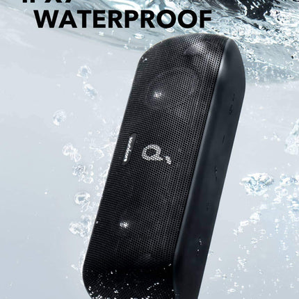 Soundcore Motion+ Bluetooth HiFi Speaker with Hi-Res 30W Audio, Intense Bass, Wireless, with App, USB-C Connectivity, Flexible EQ, 12h Battery Life, IPX7 Water Resistance (Black)