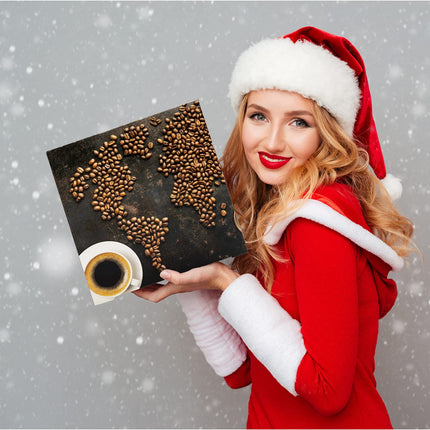 Corasol Premium Coffee World Tour Advent Calendar with 24 gourmet roasted coffees from 24 countries, including booklet, whole bean (240 g)