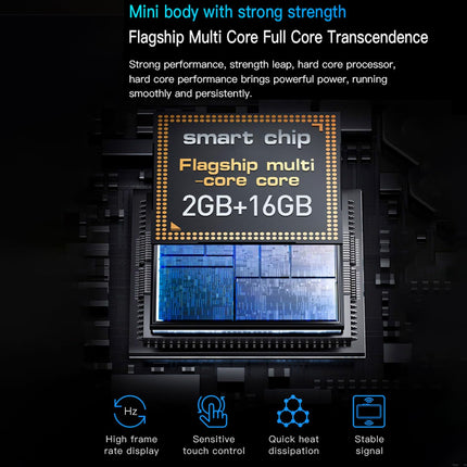 Hipipooo minitelefon, 3G nutitelefon, 3-tolline 1000mAh Android 8.1 varundusnutitelefon, 2GB+16GB (XS15-lilla)