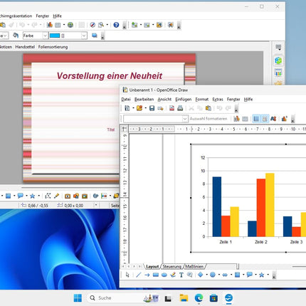Open Office 2024 Professional USB-mälupulgal – ühildub Microsoft® Office® Wordi® ja Exceliga® – Windows 11/10/8/7 jaoks