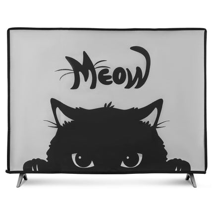 kwmobile 49-50" TV Cover - TV Screen Protector Cover - TV Screen Dust Cover - Cat Meow Grey Black