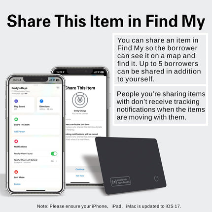 Reyke õhuke rahakoti jälgimiskaart, laetav rahakotiotsija, ühildub Apple Find My'ga (ainult iOS), pagasisiltide, mobiiltelefonide ja passide sorteerija