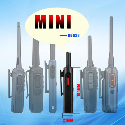 Retevis RB628 kahesuunaline raadiosaatja, laetav kahesuunaline raadiosaatja kõrvaklappidega, PMR446 litsentsivaba 16 kanalit, 1500mAh, VOX, LCD-ekraan, CTCSS/DCS, pihuarvuti restorani jaoks (4 tk, must)