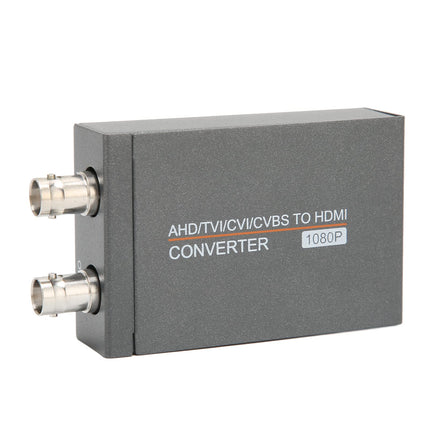 AHD/TVI/CVI/CVBS to HDMI Converter, Full HD 720P/1080P/3MP/4MP/5MP/8MP to HDMI Video Adapter Converts TVI CVI AHD CVBS video signals to HDMI for monitors HDTV DVR.