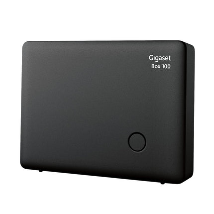 Gigaset Box 100 - DECT base station for your own communication system, supports up to 6 handsets - for analog telephone connection, black [German version]