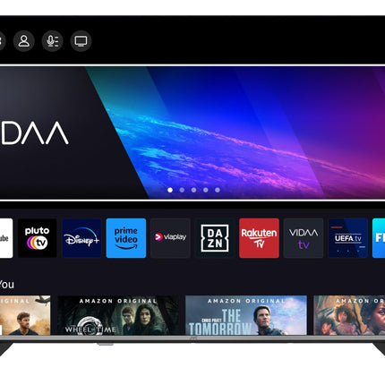 JVC 50-tolline nutiteler VIDAA LT-50VD3555 4K UHD HDR-teler Dolby Visioniga ja integreeritud kolmekordse tuuneriga, LED-teler must