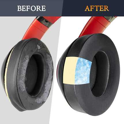 SoloWIT® Cooling Gel Replacement Ear Pads for Beats Studio 2 &amp; Studio 3 Wired &amp; Wireless Headphones, Cushions with High Density Noise Reduction Foam.