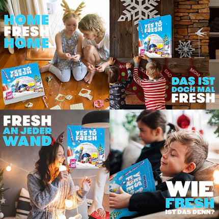 Mentose advendikalender 2024, 24 luuki erinevat tüüpi närimiskommide ja nätsuga, 1x 444g