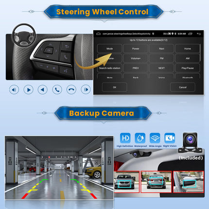 Inefala Android 13 autoraadio VW Golf 5, Golf 6, Skoda Polo, Passat Tiguan Touranile (2 + 64 GB) 2 DIN 9-tollise ekraaniga juhtmevaba CarPlayga Android Auto FM RDS GPS Bluetooth WiFi roolil juhtimine