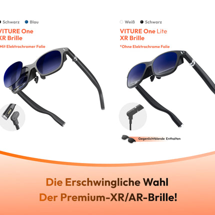 VITURE One Lite XR prillid, 120-tolline Full HD, Harman Sound, AR-prillid iPhone 16/15 jaoks (toas video toetatud), Steam Deck/ROG Ally/mängukonsoolid/PC/Android