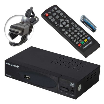 Premium X kaabelvastuvõtja DVB-C FTA 530C digitaalne FullHD teler, automaatne installimine, USB-meediapleier, SCART HDMI, kaabeltelevisioon igale kaabeloperaatorile.