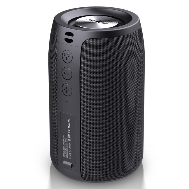 ZEALOT Bluetooth-kõlar, Bluetooth-muusikakarp USB/TF-kaardi/AUX-iga, IPX5 veekindlusega Bluetooth-karp, 12-tunnine mänguaeg, kahekordne sidumine, kaasaskantav juhtmevaba kõlar koju ja õue - must