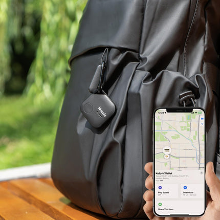 Nutale Air Pro Key Finder Tag Black - Only IOS - 1PCS Find Keys with Bluetooth Bluetooth Item Finder Tracker Locator Works with iPhone or iPad - With Separate Battery Compartment
