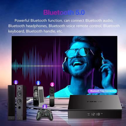 Android TV Box 4GB RAM 64GB ROM S905W2 neljatuumaline ARM Cortex-A35, TV Android Box toetab kahesageduslikku WiFi 2.4 ja 5GHz Bluetooth v5.0 3D HD 4K