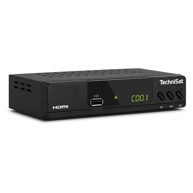 TechniSat HD-C 232 - HD-vastuvõtja digitaalse kaabeltelevisiooni jaoks (HDTV, DVB-C, HDMI, SCART, USB 2.0, RF sisend, RF väljund, EPG, kaugjuhtimispult) must