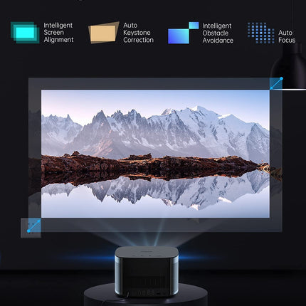 XGIMI Horizon Full HD projektor, kodukino projektor, 1500 ISO luumenit, DLP projektor WiFi Bluetooth 8W Harman/Kardon kõlariga, Android TV™ 10.0 videoprojektor, autofookus, HDMI-ühilduv