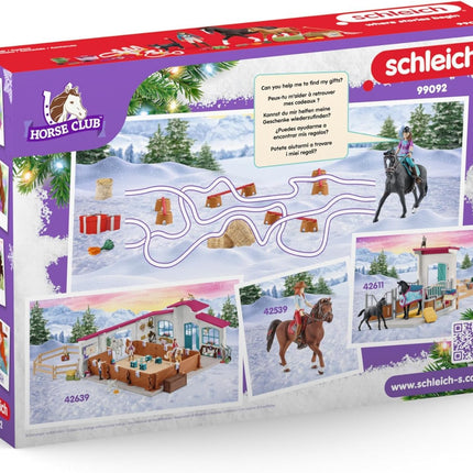 Schleich 99092 advendikalender Hobuklubi 2024, vanus 5+, HORSE CLUB - mängukomplekt, 36 osa