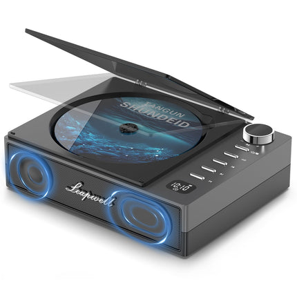 Kaasaskantav CD-mängija, Leapwelli kaasaskantav CD-mängija Bluetooth kõlariga, kaasaskantav CD-mängija lastele väikestele kaugjuhtimispuldiga, vahelejätmisvastane CD-mängija kõrvaklappidega must