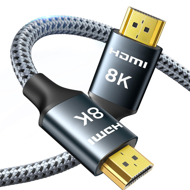 ARISKEEN 8K HDMI 2.1 kaabel 10M, 48Gbps kiire nailonist punutud HDMI-kaabel, toetab 8K@60Hz, 4K@120Hz, ühildub PS5/4 teleri, monitori, Blu-ray heliriba, DVD sülearvutiga