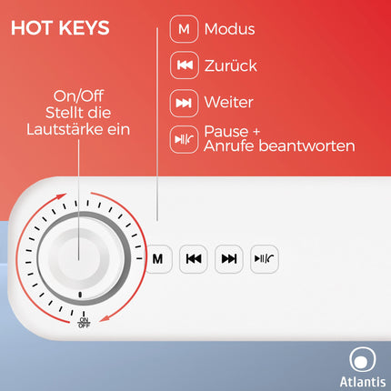 Atlantis Soundbar PC 20W, arvutikõlar, 3,5 mm pesa + Bluetooth 5.3 nutitelefonile, FireTV-le, plaadimängijale, 2400 mhA aku, FM-raadio, arvutikõlar, kaasaskantav, teler, nutitelefon 420x60x74 mm P003-C0820-B
