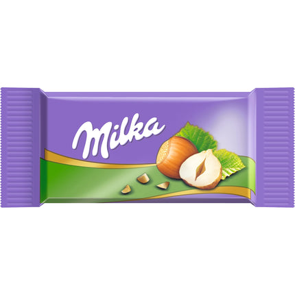 Milka Naps Mix 1 x 1kg purk, õrnalt sulavad minišokolaaditahvlid Alpide piimast, maasikast, sarapuupähklist ja kakaokreemist.