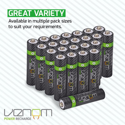 Venom laadimisjaam laetava akuga ja 4 x AA 2100 mAh akuga
