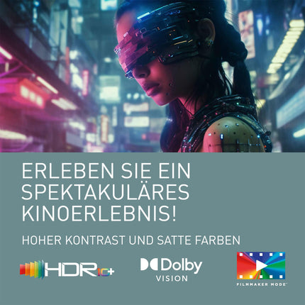 Panasonic TV-55W80AEZ, W80 seeria 55-tolline 4K Ultra HD LED-nutiteler, 2024, Fire TV, Dolby Vision ja Atmos, mängurežiim Plus, Alexa hääljuhtimine, Airplay, must