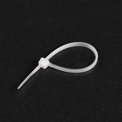 sourcing map 80 x 1.8 mm Self-Locking Nylon Cable Ties White 300 Pieces