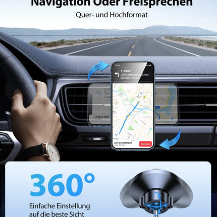 VICSEED Car Phone Holder Magnet Vent for Magsafe Car Mount [Strong Magnet with 20 x N55] Magnetic Car Phone Holder Compatible for iPhone 16 15 14 13 12 Pro Max Samsung S24 S23 Ultra etc.