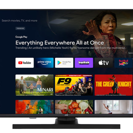 JVC QLED-teler 40-tolline Full HD Androidi nutiteler (HDR, kolmekordne tuuner, Bluetooth) LT-40VQF545A