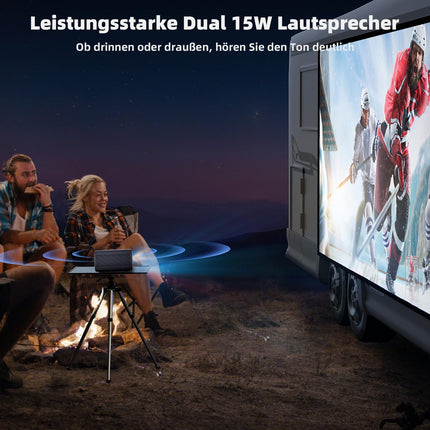 CASIRIS Omnistar projektor 1500 ANSI | Autofookus | 1080P Full HD 4K tugi | 16:9 5G WiFi Bluetooth videoprojektor teleripulgale, kodukinole, kontorisse, klubisse, õue