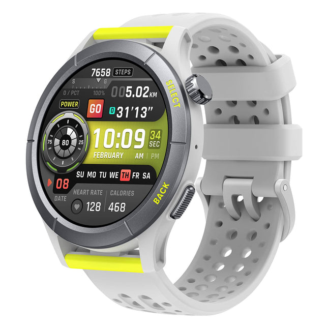 Amazfit Cheetah 47mm jooksukell kahe sagedusribaga GPS-iga, marsruudi navigeerimise ja võrguühenduseta kaartidega, treeningmalliga, pulsimõõtjaga, sisseehitatud Alexaga, 14-päevase akueaga meestele ja naistele