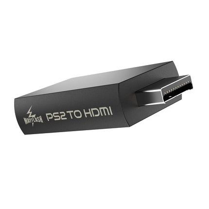 MAYFLASH PS2-HDMI muunduri adapter, videomuundur PS2 HDMI muundur 3,5 mm audioväljundiga HDTV HDMI monitori jaoks, ühildub kõigi PS2 kuvarežiimidega