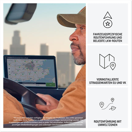 Garmin dēzl LGV1020 MT-S - smart truck navigation device with 10" (25.7cm) color display, pre-installed EU maps (34 countries), vehicle-specific route guidance, weather warnings, popular truck routes