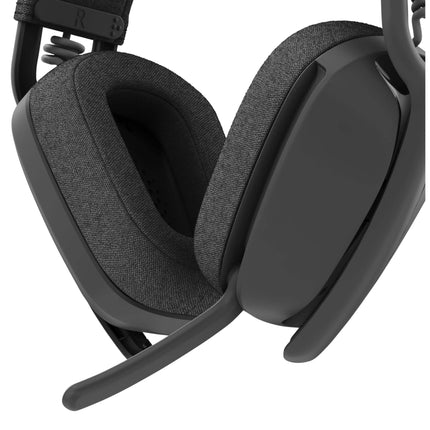 Logitech Zone Vibe 125 Wireless Headphones with Noise-Cancelling Microphone, Bluetooth, USB-A Receiver; Works with Zoom, Google Voice, Google Meet, Mac/PC - Graphite