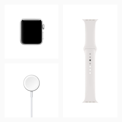 Apple Watch Series 4 40mm (GPS) - Silver Aluminum Case with White Sport Band (Refurbished)