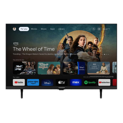 Grundig 40 VOE 64 40-tolline (100 cm) LED-teler, Google TV, Full HD, Dolby Digital, Magic Fidelity, sisseehitatud Chromecast, Bluetooth, nutiteler, hääljuhtimine, must