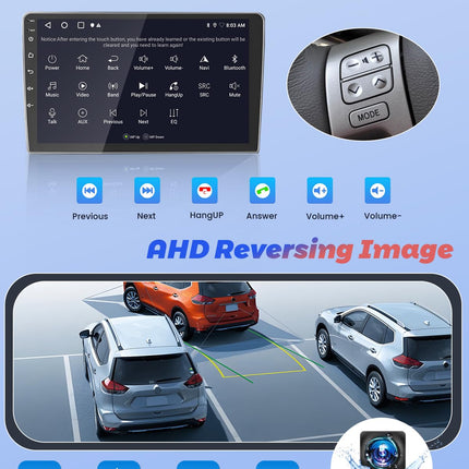 2+64GB Android 13 autoraadio Peugeot 206 206cc Citroen C2 2002-2010 raadio juhtmevaba Carplay Android Auto, 9-tolline IPS puutetundliku ekraaniga raadio tahavaatekaameraga, Bluetooth, navigatsioon, WiFi, DSP