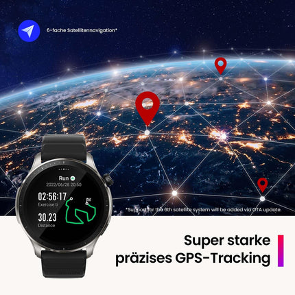 Amazfit GTR 4 46mm Smartwatch with Bluetooth Calling and Music Storage, 1.43" AMOLED Display, 150 Sports Modes, Alexa, 14-Day Battery Life, Precise GPS Tracking for Men and Women