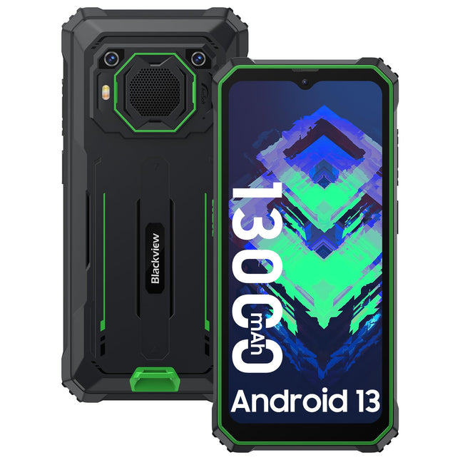 Blackview BV6200Pro nutitelefon, purunemiskindel, Android 13, 13000mAh aku, 12GB + 128GB ROM/1TB TF-kaart, 13MP + 8MP kaamera, 6,56-tolline HD+ nutitelefon, purunemiskindel, Smart-K Box kõlar/Face ID/NFC/GPS/3