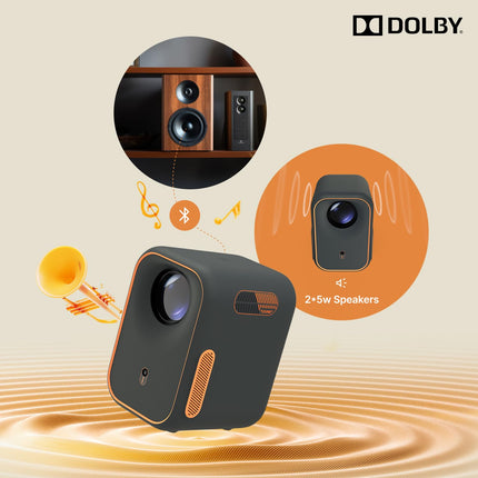 [Netflix HD sertifitseeritud ja Google TV] Formovie Xmingi esimese episoodi 4K kaasaskantav projektor Dolby Audio, Wi-Fi/Bluetoothi ​​ja eelinstallitud rakendustega (Netflix/Prime/Disney+)