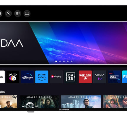 Telefunken QLED-teler 50-tolline nutiteler VIDAA QU50VP750S 4K UHD-teler, HDR-teler Dolby Visioni, Dolby Atmose, kolmekordse tuuneri ja 6-kuulise HD+ garantiiga, must LED-teler