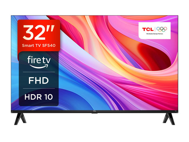 TCL 32SF540 - 32-inch FHD Smart TV - HDR &amp; HLG-Dolby Audio-DTS Virtual X /DTS-HD-Metal Borderless-Dual-Band Wi-Fi 5-with Fire OS 7 System
