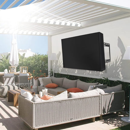 MaxAwe 40" - 42" Outdoor TV Cover, 42 x 26.5 x 5 inches (107 x 67 x 14 cm) Weatherproof Universal Screen Protector Black