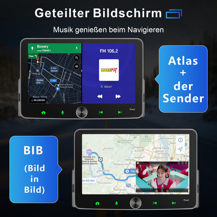 Android autoraadio 1Din juhtmevaba CarPlay juhtmevaba Android autoraadio ekraaniga 7-tolline 4G+64G Car Play puutetundlik ekraan Bluetoothi, FM/AM RDS WiFi GPS Navi SWC EQ 1 Din