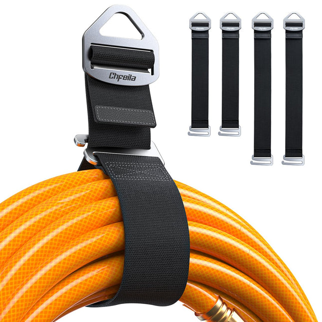4-Pack [One-Handed Operation/Gravity Tension] Extension Cord Organizer, Adjustable Hose, Rope, Cable Organization and Storage for Garage, Workshop, RV, Gift Set for Men
